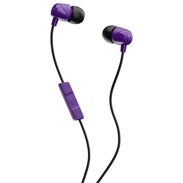 Skullcandy Earbuds With Microphone Purple Black Purple